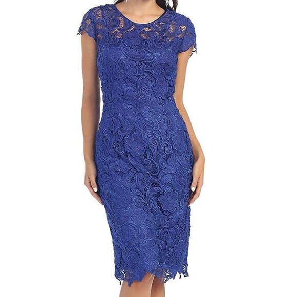 May Queen Dresses & Skirts - NWT May Queen MQ110 Cocktail Dress Perrywinkle in size L